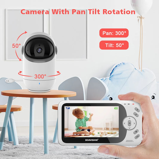 Baby Monitor With Pan Tilt Camera