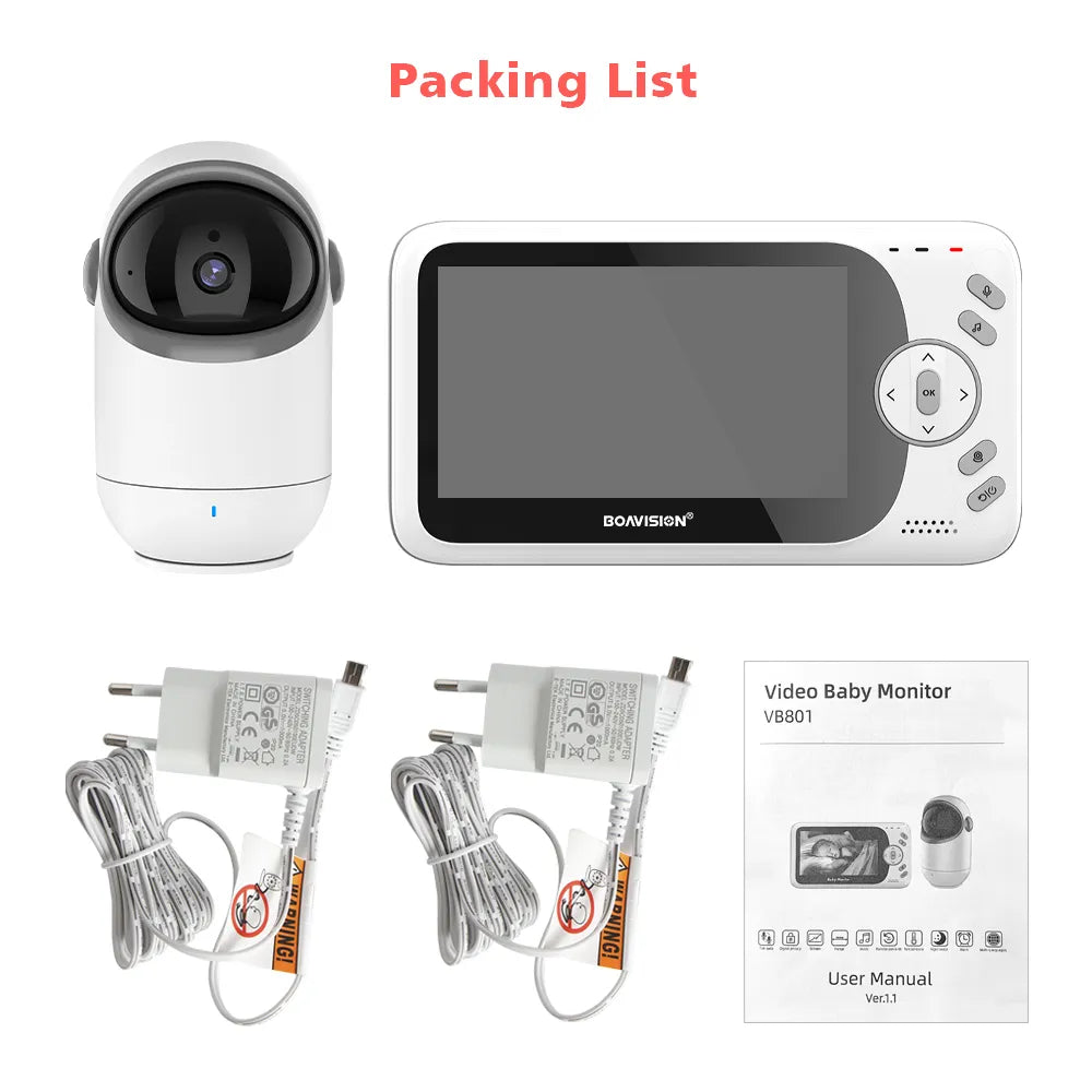 Baby Monitor With Pan Tilt Camera